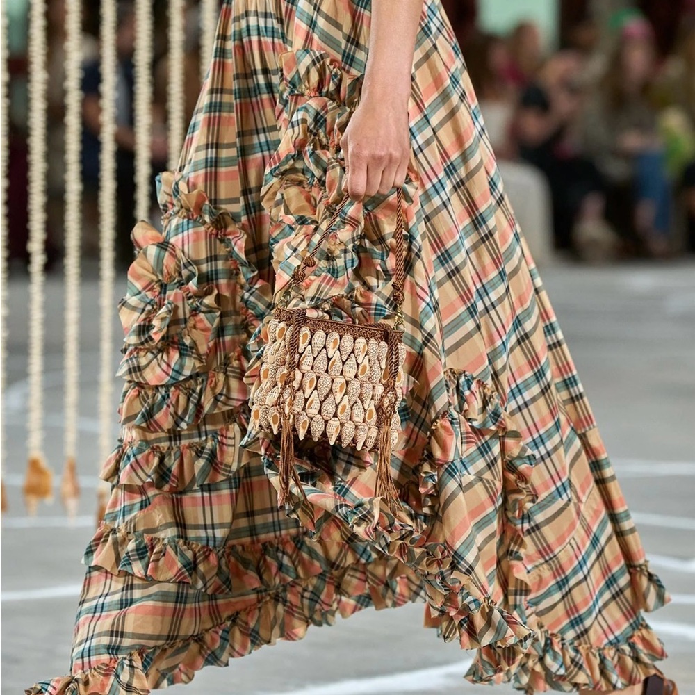Ulla Johnson Nadia Seashell & crochet bucket bag. NWT. Pristine condition. - Picture 7 of 11